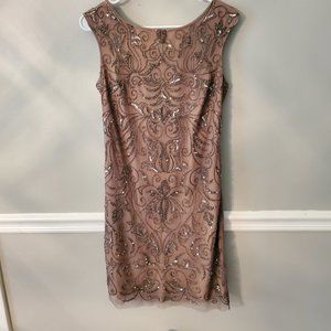 Adrianna Papell Beaded Sequined Dress
